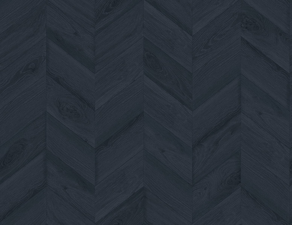 Malibu Keone Bay Chevron Wallpaper - Coastal Wood - Nightfall | Malibu Wallpaper
