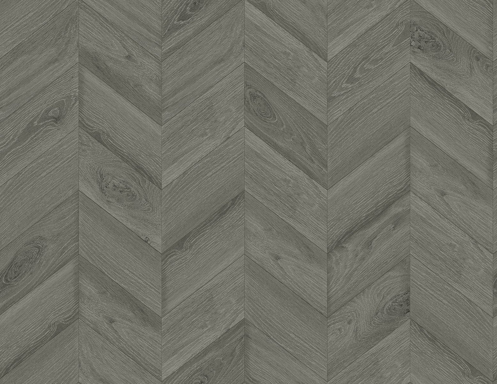 Malibu Keone Bay Chevron Wallpaper - Coastal Wood - Harbor Grey | Malibu Wallpaper