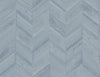 Malibu Keone Bay Chevron Wallpaper - Coastal Wood - Bay Blue | Malibu Wallpaper