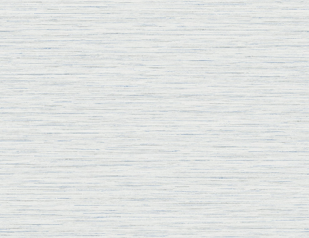 Malibu Loe Sanctuary Stria Wallpaper - Coastal Faux Grasscloth - Blue Haze | Malibu Wallpaper