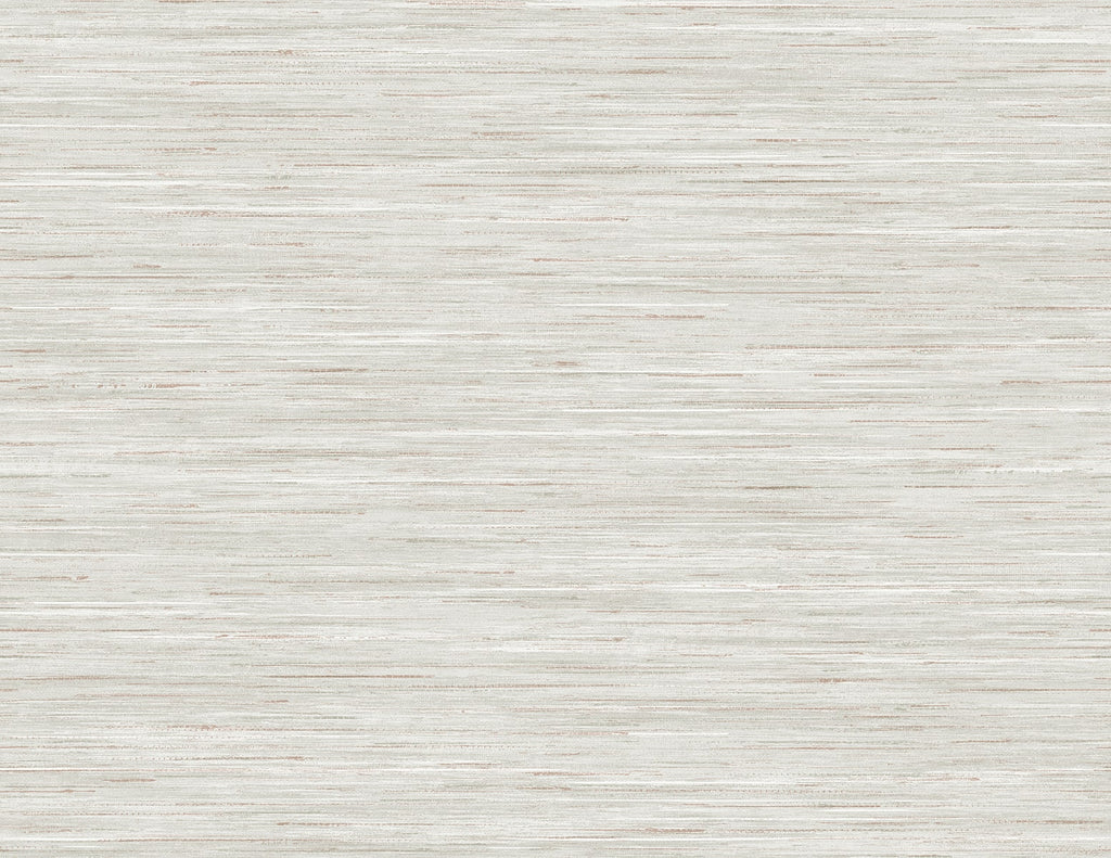 Malibu Loe Sanctuary Stria Wallpaper - Coastal Faux Grasscloth - Creamsicle & Alloy | Malibu Wallpaper