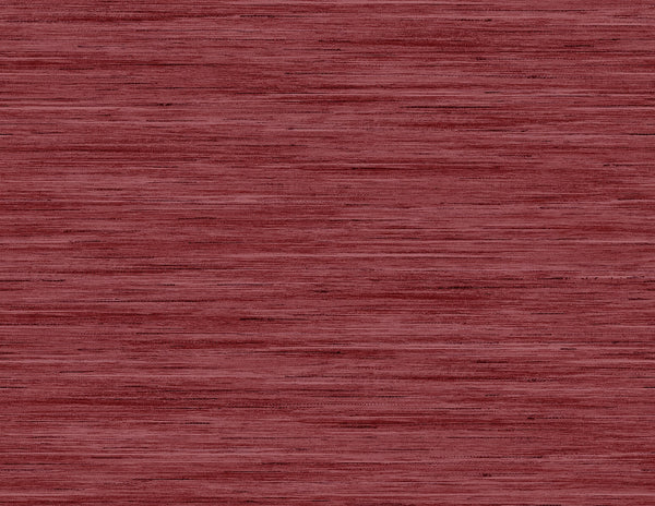 Malibu Loe Sanctuary Stria Wallpaper - Coastal Faux Grasscloth - Berry | Malibu Wallpaper