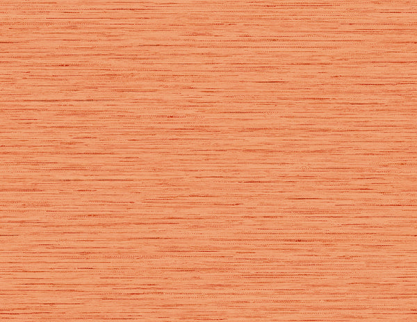Loe Sanctuary Stria Coastal Faux Grasscloth - Persimmon | Architectural Wallcoverings
