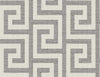 Malibu Luna Retreat Greek Key Wallpaper - Coastal Geometric - Charcoal | Malibu Wallpaper