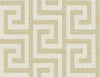 Malibu Luna Retreat Greek Key Wallpaper - Coastal Geometric - Golden | Malibu Wallpaper