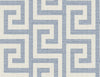 Malibu Luna Retreat Greek Key Wallpaper - Coastal Geometric - Blue Lake | Malibu Wallpaper