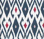 Navy Red on White Wallcoverings | Suncloth
