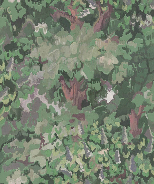 Forêt Green, Roll Vinyl Wallcoverings | Coordonné