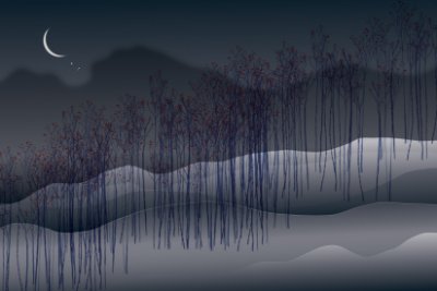 Luna Midnight  Wallpaper (Srd-Lun-01) | Sarah Rowland | Koroseal