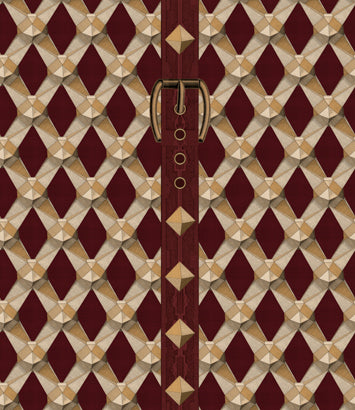 Luxury Detail Bordeaux - Gold, Brown, Bordeaux Wallcovering | Mind the Gap