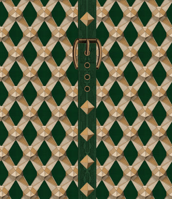 Luxury Detail Vineyard - Green, Gold. Beige Wallcovering | Mind the Gap