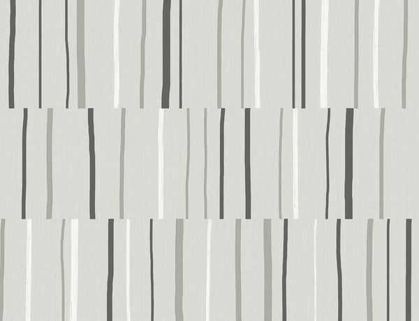 Malibu Block Lines Wallpaper - Contemporary Geometric - Warm Stone | Malibu Wallpaper