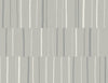 Malibu Block Lines Wallpaper - Contemporary Geometric - Metallic Silver and Cove Gray | Malibu Wallpaper