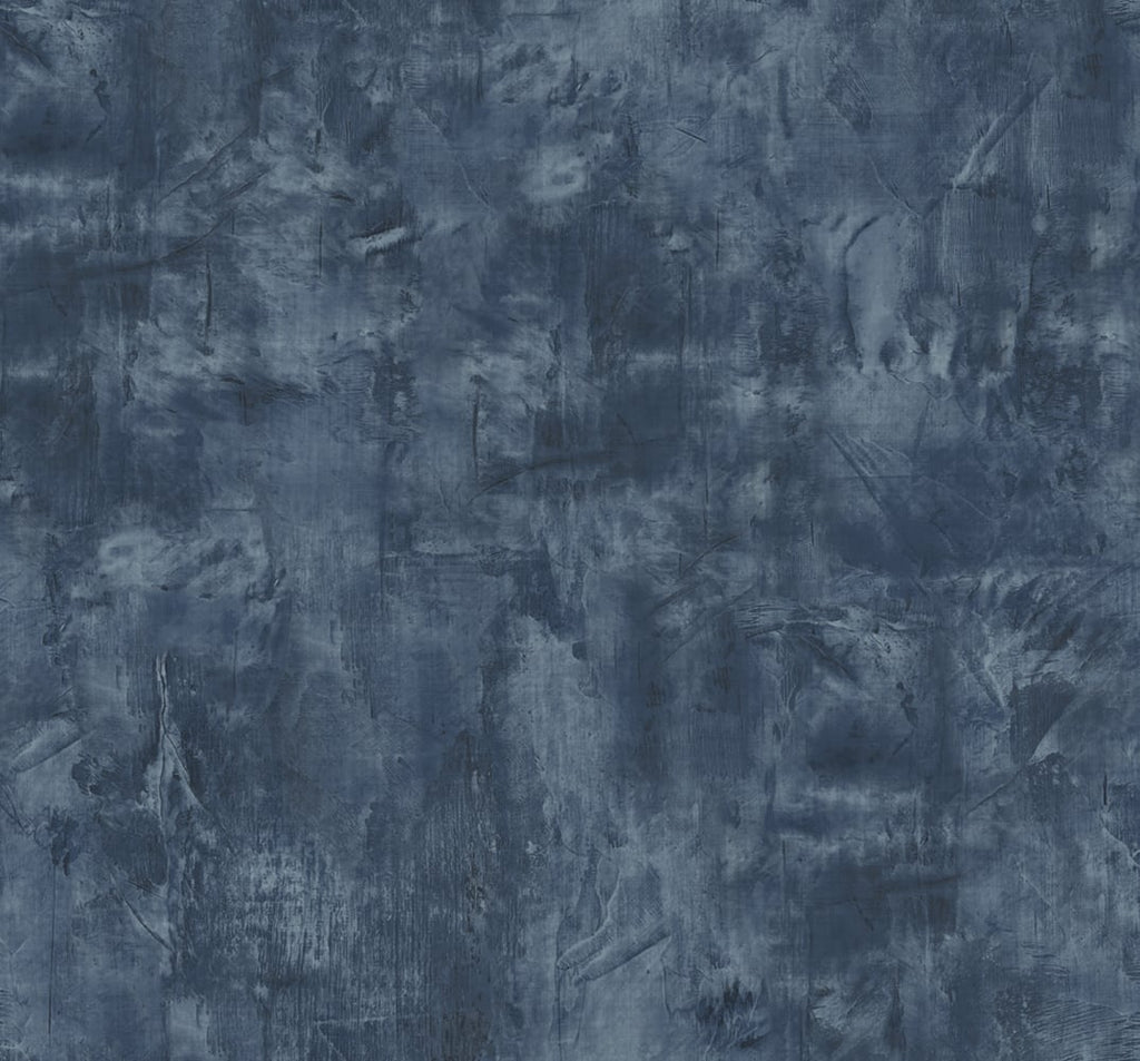 Malibu Rustic Stucco Faux Wallpaper - Contemporary Faux - Denim Blue | Malibu Wallpaper