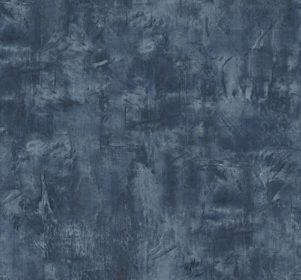 Malibu Rustic Stucco Faux Wallpaper - Contemporary Faux - Denim Blue | Malibu Wallpaper
