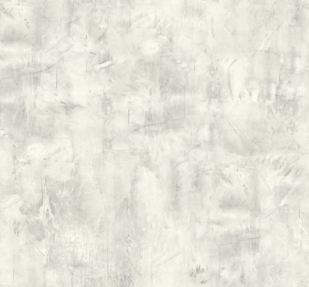 Malibu Rustic Stucco Faux Wallpaper - Contemporary Faux - Metallic Silver and Snowstorm | Malibu Wallpaper