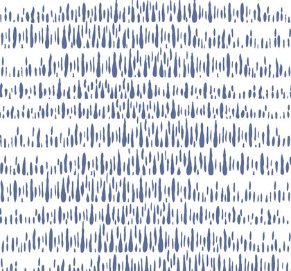 Brush Marks Contemporary Abstract - Navy and White | Architectural Wallcoverings