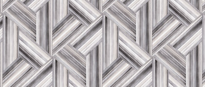 Fentucci Geo Inlay Fabric Contemporary Geometric - Cove Gray and Carrara | Architectural Wallcoverings