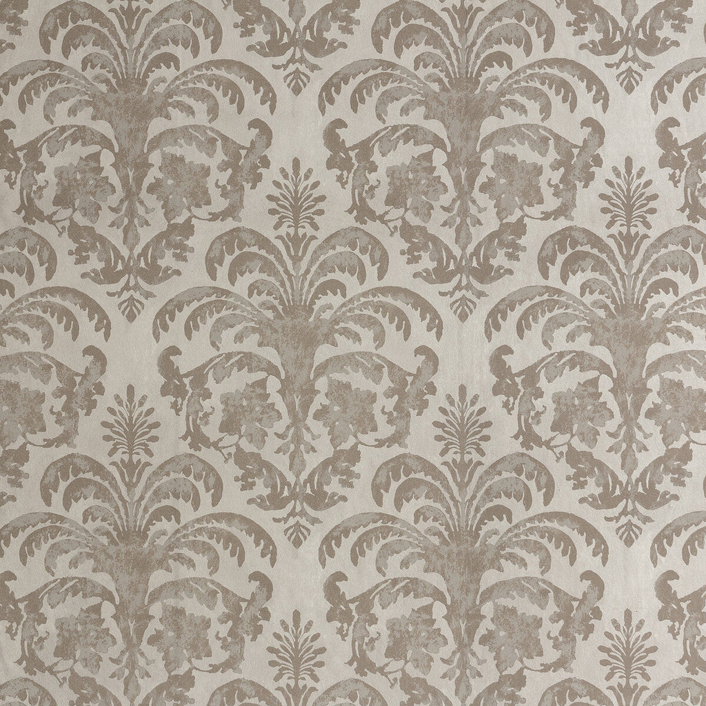 Colonial - 9 Silver | Kravet Design | Lizzo |Damask Metallic Wallcovering Print