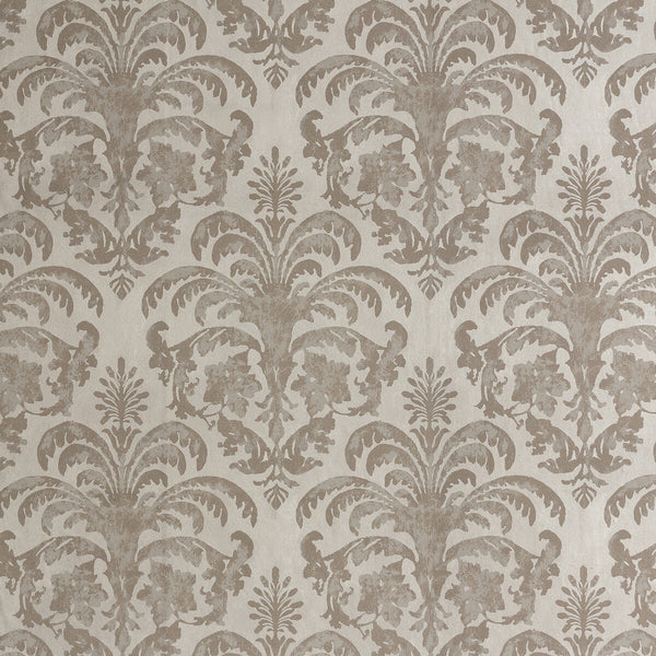 Colonial - 9 Silver | Kravet Design | Lizzo |Damask Metallic Wallcovering Print