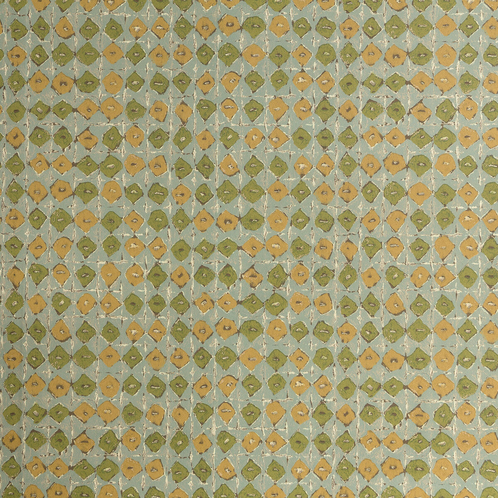 Batik - 3 Green | Kravet Design | Lizzo |Modern Diamond Wallcovering Print