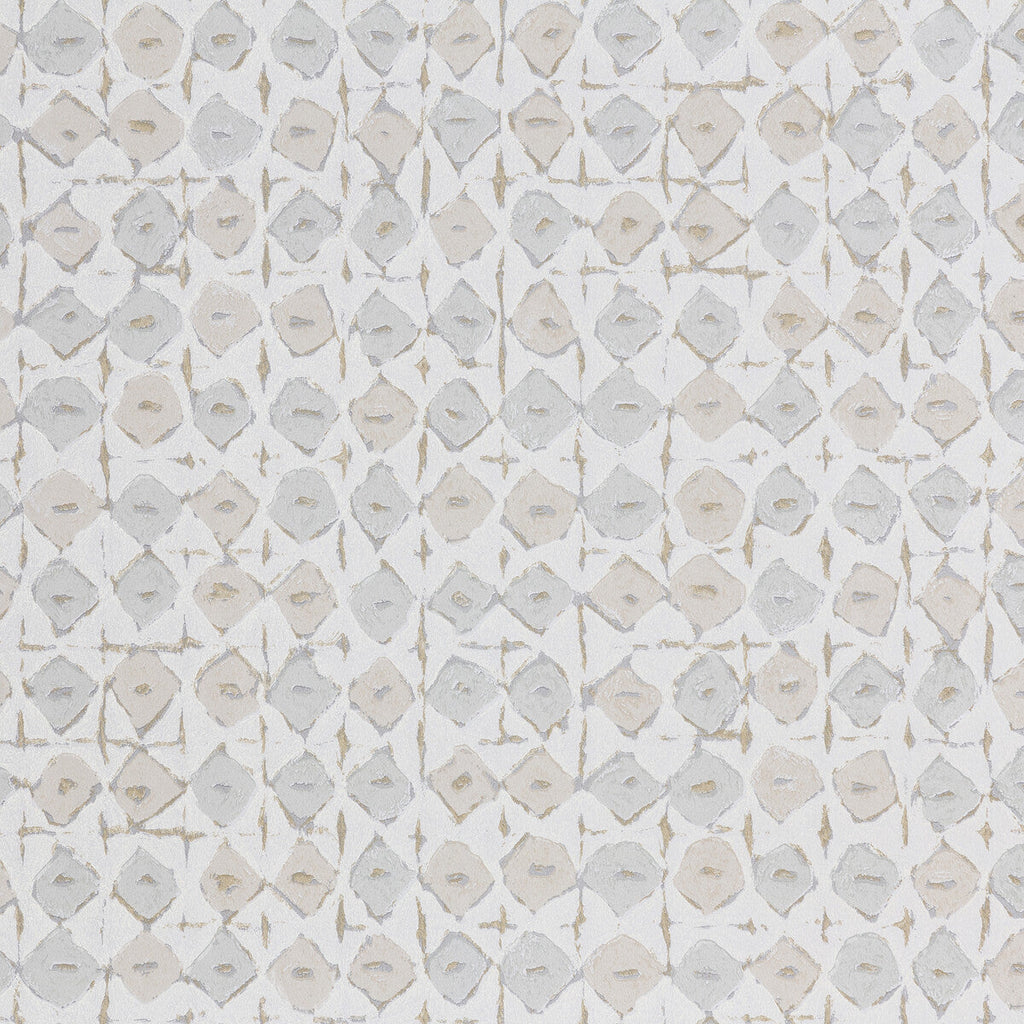 Batik - 6 Grey | Kravet Design | Lizzo |Modern Diamond Wallcovering Print