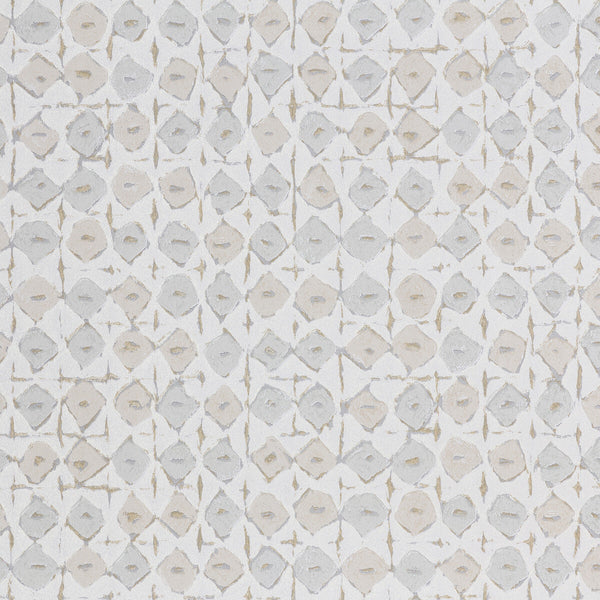 Batik - 6 Grey | Kravet Design | Lizzo |Modern Diamond Wallcovering Print