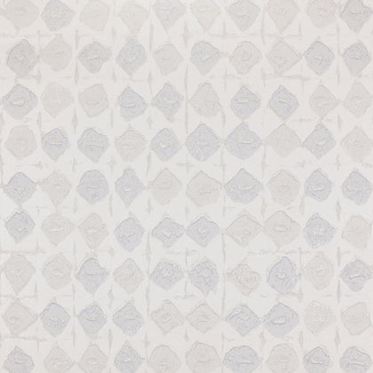 Batik - 7 White | Kravet Design | Lizzo |Modern Diamond Wallcovering Print