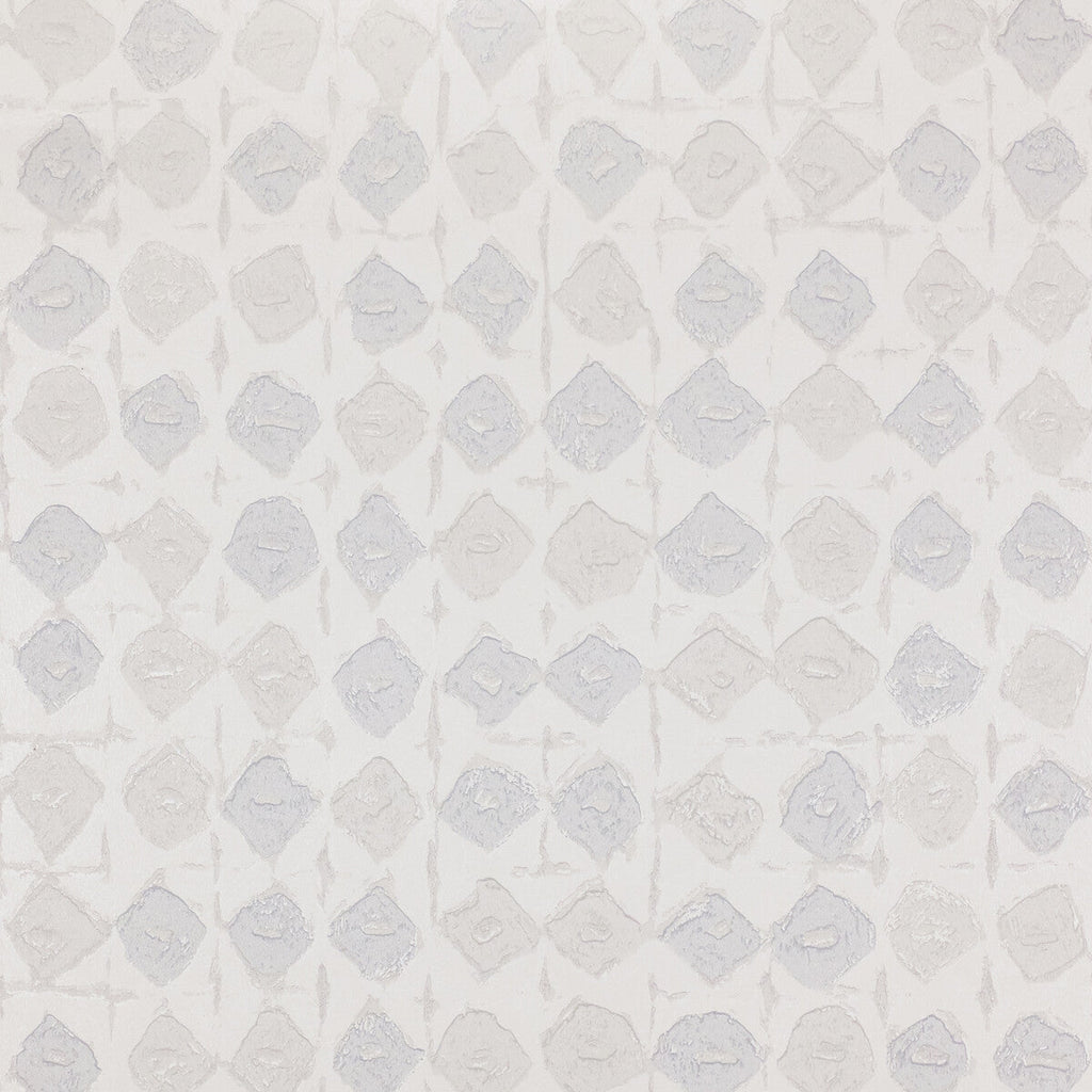 Batik - 7 White | Kravet Design | Lizzo |Modern Diamond Wallcovering Print