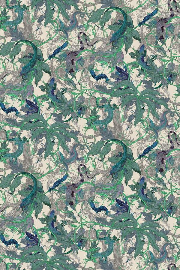 Lacerta Actias | Timorous Beasties Wallcovering