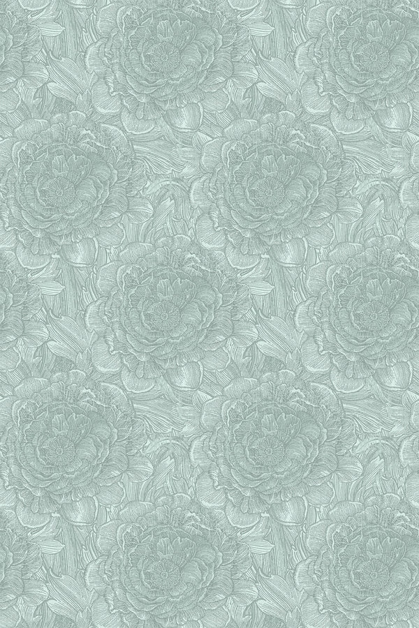 Large Tudor Rose Eucalyptus | Timorous Beasties Wallcovering
