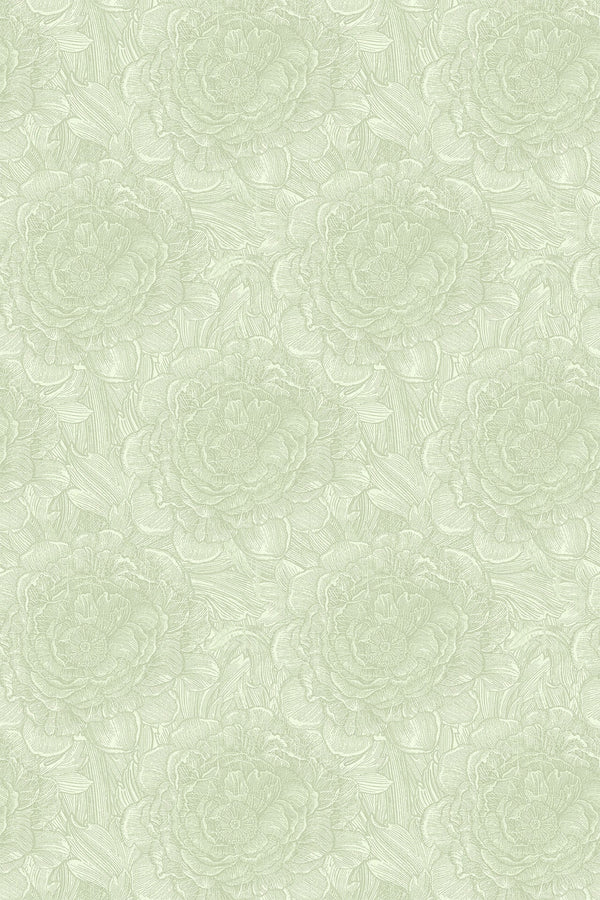 Large Tudor Rose Soft Lime | Timorous Beasties Wallcovering