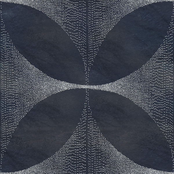 Lattice Indigo | Poppy Print Studio Wallcovering