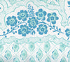 Leopardo II, Aqua Light Aqua on Cotton Sateen