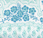 Leopardo II, Aqua Light Aqua on Cotton Sateen