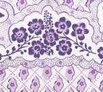 Leopardo II, Purple Lilac on Cotton Sateen