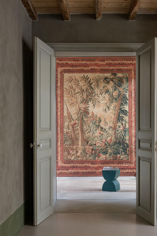 Floraison Red Foliage Wallcovering | Arte International