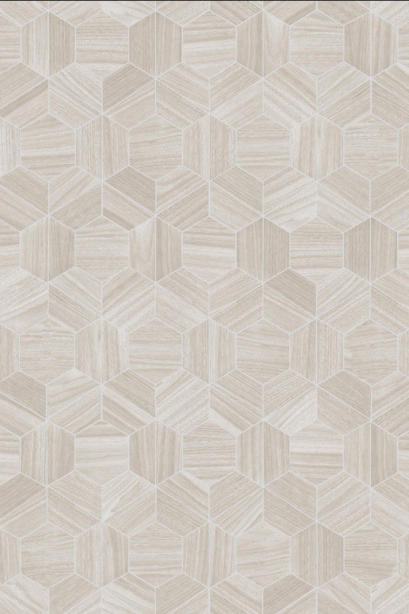 Hive Wood Geometric  Wallpaper | Arte Europe