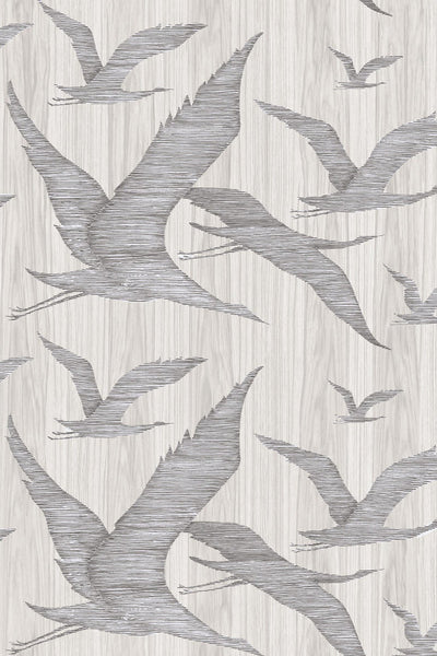Hover Inlaid Wood Taupe Wallpaper | Arte Europe
