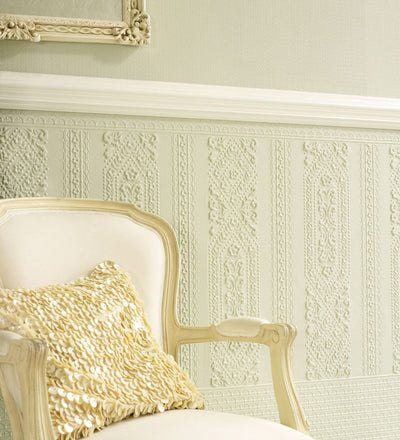 Seville Embossed Natural Paintable Dado | Lincrusta