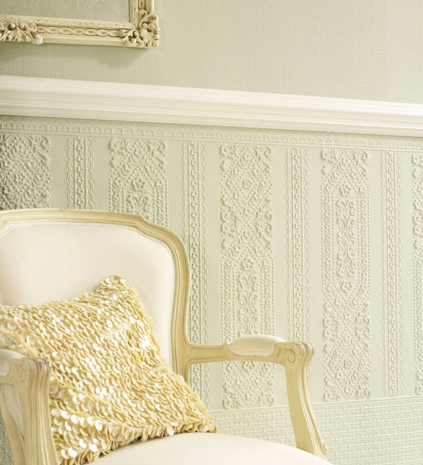 Seville Embossed Natural Paintable Dado | Lincrusta
