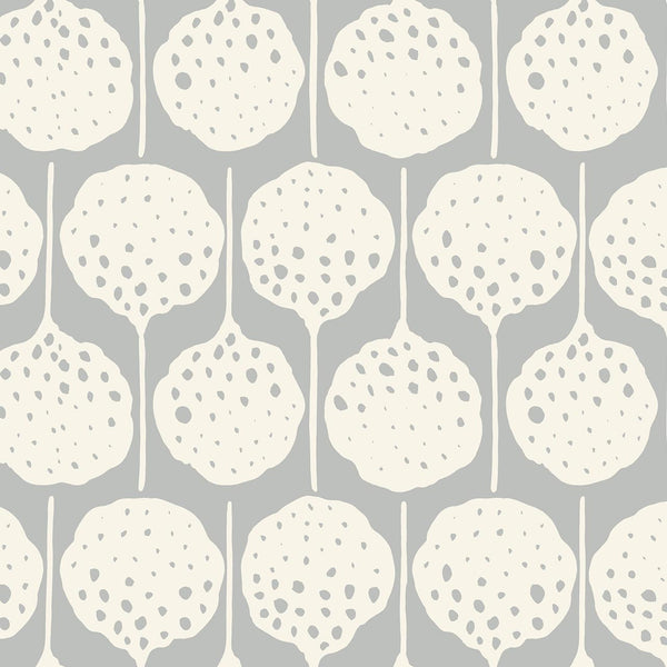 Lily's Pad Gray Goose | Abnormals Anonymous Wallcovering