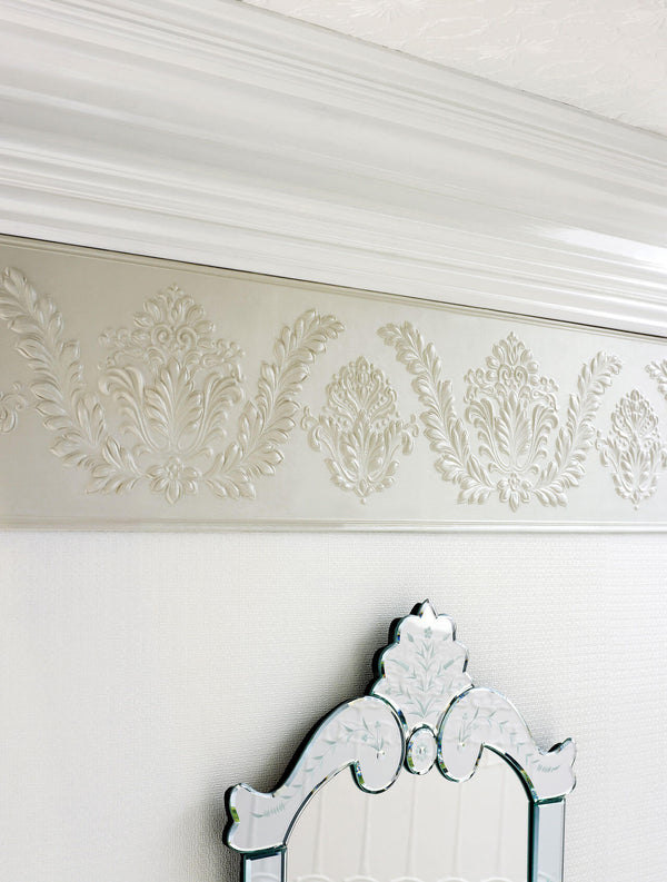 Francesca Embossed Natural Paintable Frieze | Lincrusta