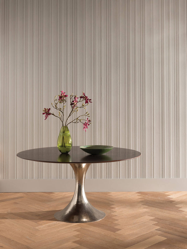 Linenfold Embossed Natural Paintable Sidewall | Lincrusta