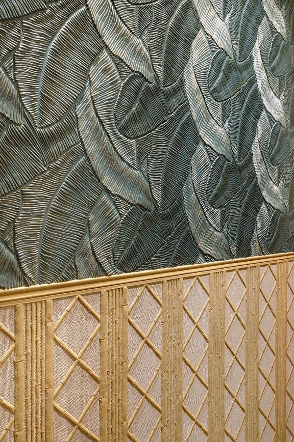 Cane Embossed Natural Paintable Sidewall | Lincrusta