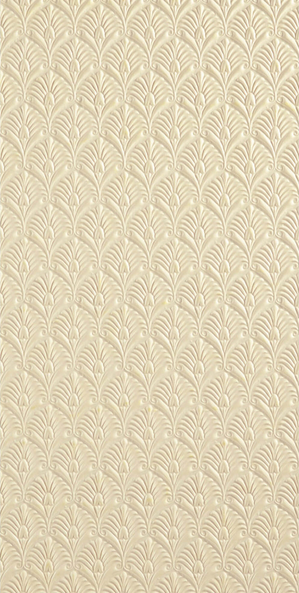 Fanfare Embossed Natural Paintable Sidewall | Lincrusta