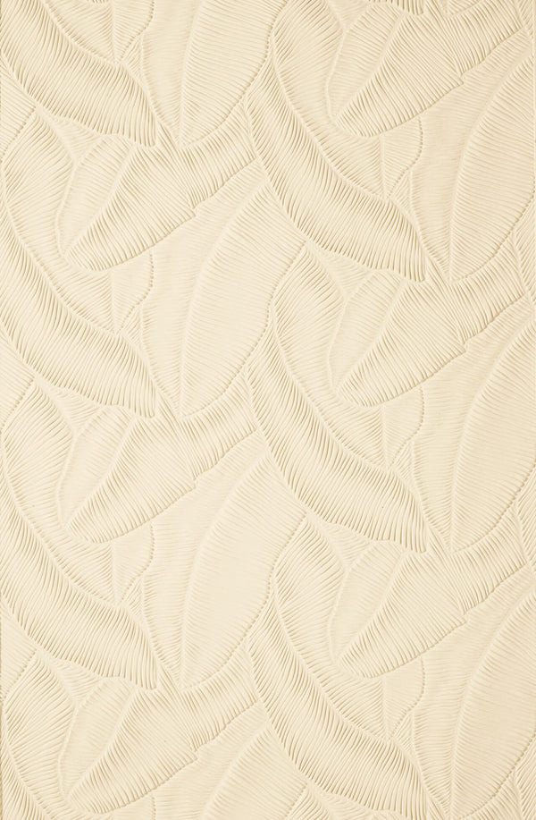 Tropical Embossed Natural Paintable Sidewall | Lincrusta