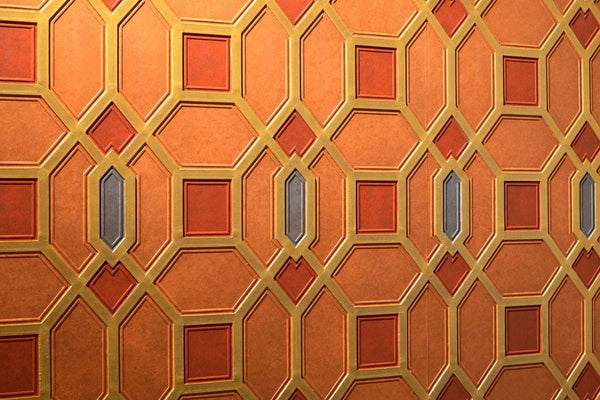 Trellis Embossed Natural Paintable Sidewall | Lincrusta