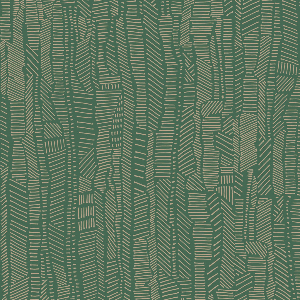 Linear Field Gilt Green