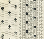 Links II, Grays Black on Tinted Linen/Cotton
